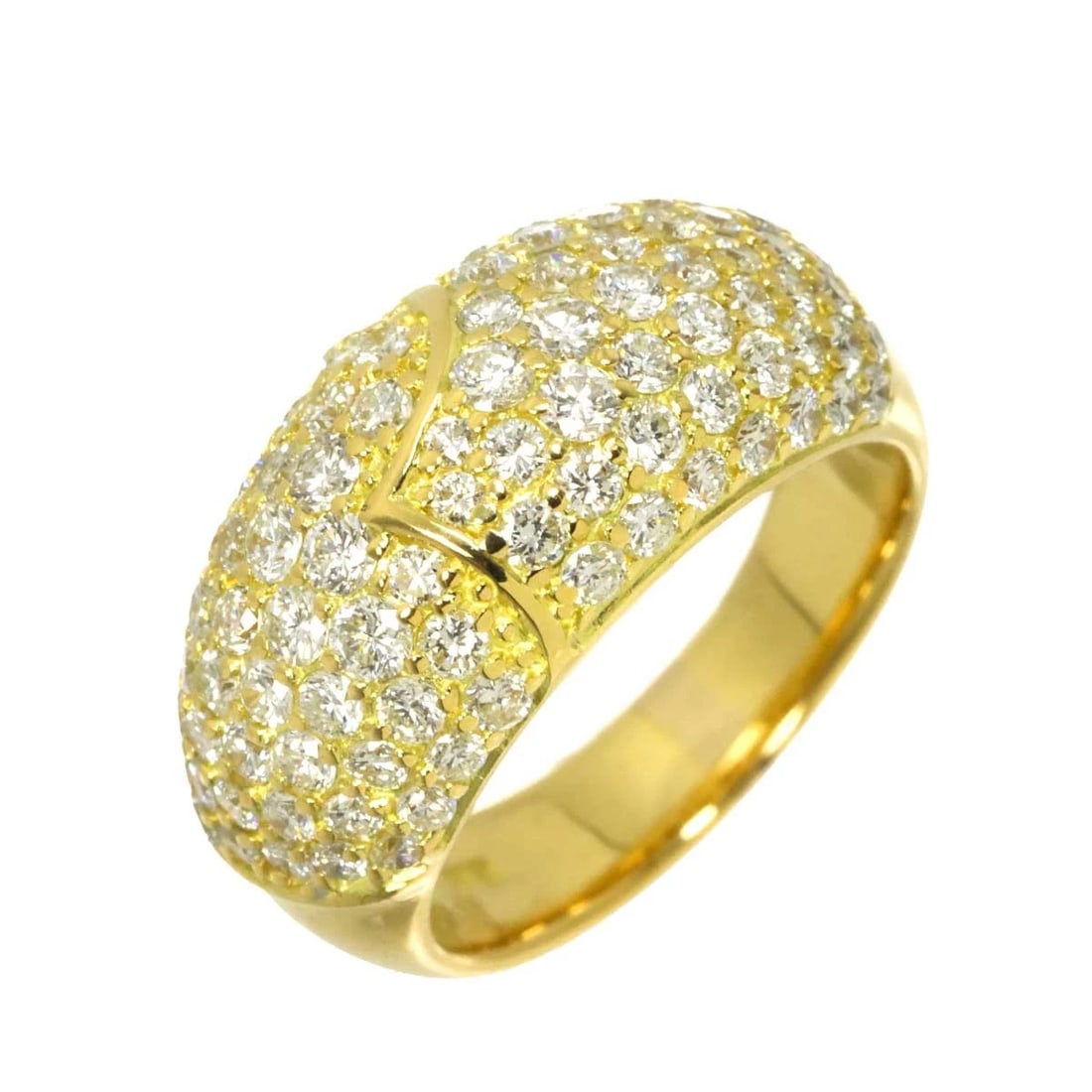 PONTE VECCHIO DIAMOND RING YG YELLOW GOLD 750 (1 of 4)