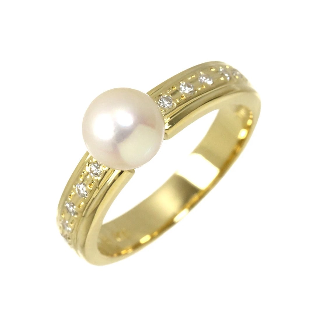 TASAKI AKOYA PEARL DIAMOND RING YG: TASAKI Akoya Pearl Diamond Ring YG Brand: TASAKI Type/Style: Ring Material: 750 Yellow Gold, Color: Yellow Gold Size: 5.5-5.75(US) Accessories: None Accessories Notice: When purchasing pre-owned