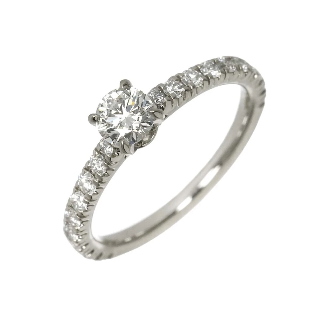 CARTIER ETINCELLE HALF DIAMOND RING PT: Cartier ETINCELLE Half Diamond Ring Pt Brand: Cartier Type/Style: Ring Material: Pt950, Main Stone Natural Color: Platinum Size: 4(US) Accessories: None Accessories Notice: When purchasing