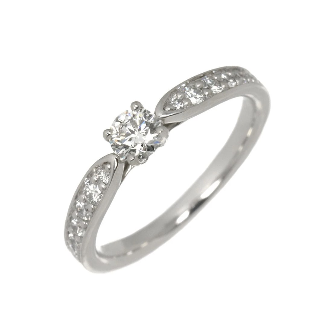 TIFFANY CO. HARMONY DIAMOND RING PT: TIFFANY Co. Harmony Diamond Ring Pt Brand: TIFFANY Co. Type/Style: Ring Material: Pt950, Main Stone Natural Color: Platinum Size: 3.25-3.75(US) Accessories: None Accessories Notice: When purchasing