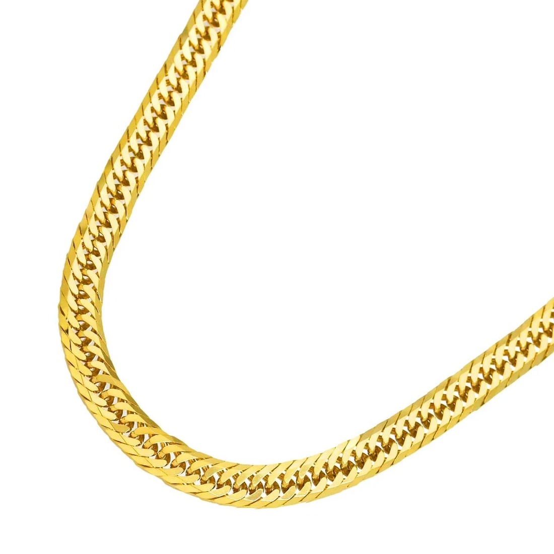 KIHEI CHAIN NECKLACE YG 750: Kihei chain Necklace YG 750 Brand: Unbranded Type/Style: Necklace Material: 750 Yellow Gold, Color: Gold Size: Inner circumference:15.7inch Width:(max.) 5.7mm Accessories: None Accessories Notice: