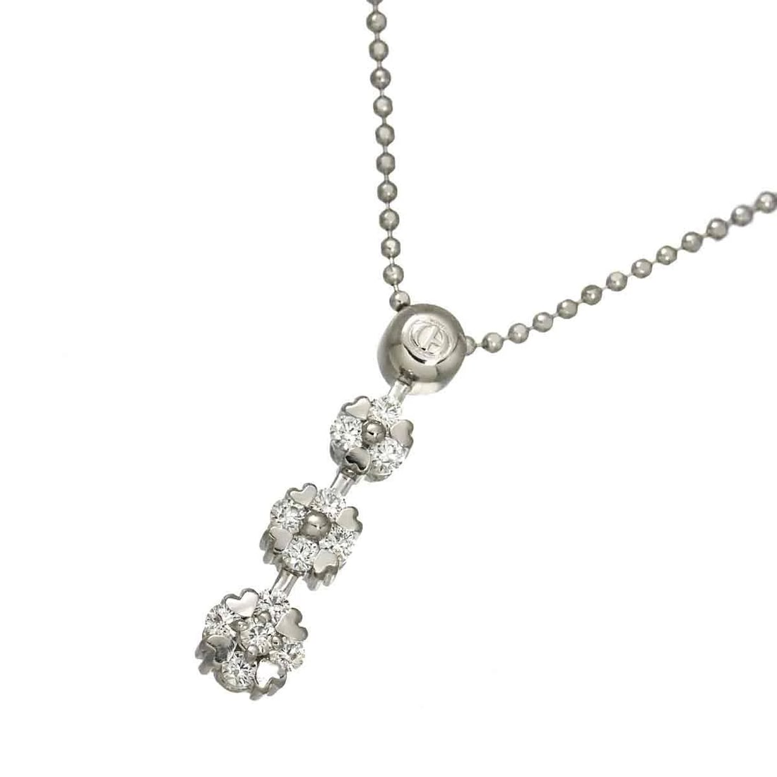 CHRISTINA HAN DIAMOND NECKLACE: Christina Han Diamond Necklace Brand: Christina Han Type/Style: Necklace Material: 750 White Gold, Main Stone Natural Color: White Gold Size: internal circumference of the chain:17.7inch(Adjustable)
