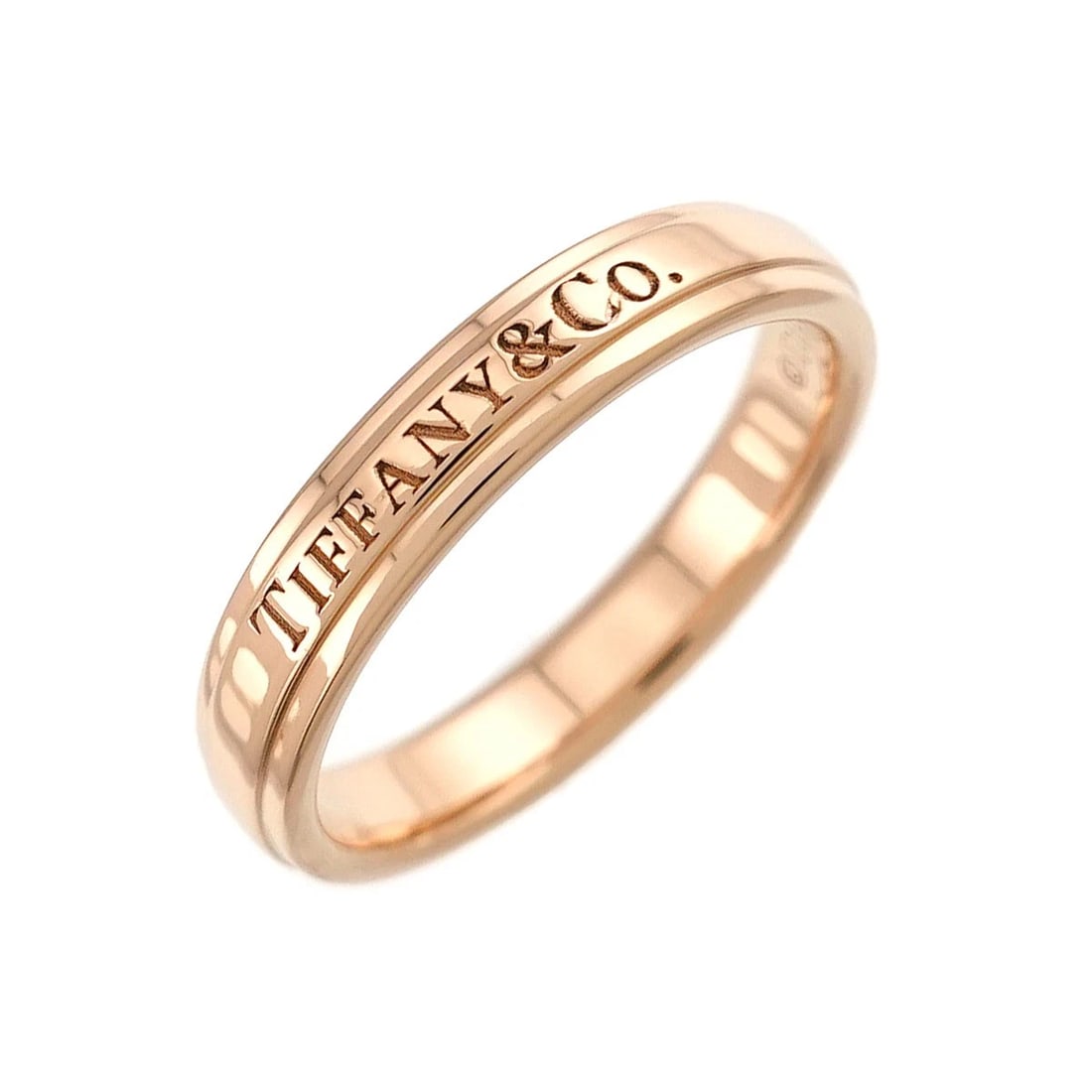 TIFFANY CO. RING PINK GOLD 750: TIFFANY Co. Ring Pink Gold 750 Brand: TIFFANY Co. Type/Style: Ring Material: 750 Pink Gold, Color: Pink Gold Size: 8.25-8.75(US) Accessories: None Accessories Notice: When purchasing pre-o
