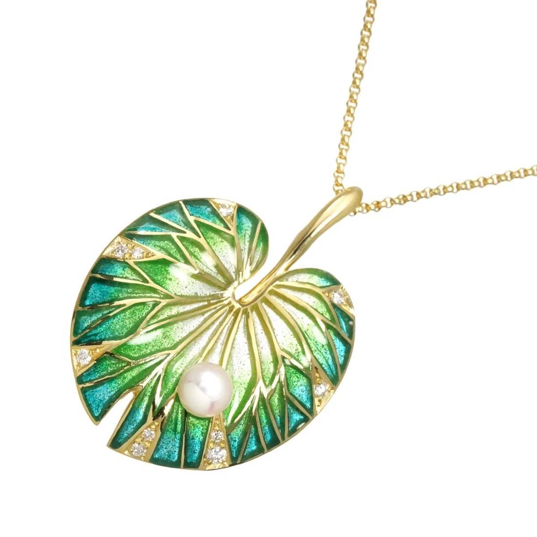 DIAMOND NECKLACE YG 750: Diamond Necklace YG 750 Brand: Unbranded Type/Style: Necklace Material: 750 Yellow Gold, Color: Yellow Gold Size: internal circumference of the chain:23.6inch(Adjustable) Top Charm(max):W 26x H 36mm