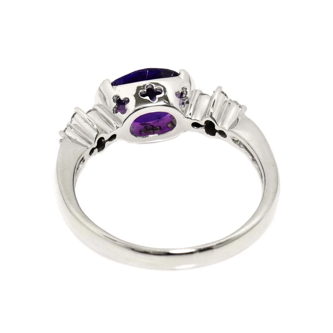 AMETHYST DIAMOND RING - 4