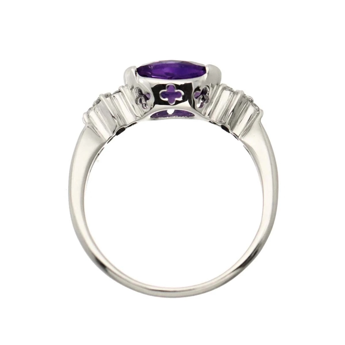 AMETHYST DIAMOND RING - 5