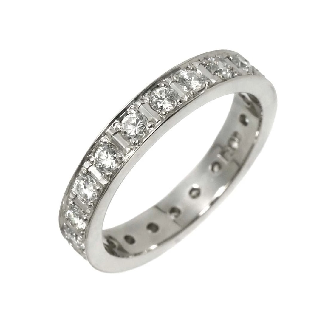DIAMOND RING PLATINUM: Diamond Ring Platinum Brand: Unbranded Type/Style: Ring Material: Pt850, Main Stone Natural Color: Platinum Size: 6.75(US) Accessories: None Accessories Notice: When purchasing pre-owned g