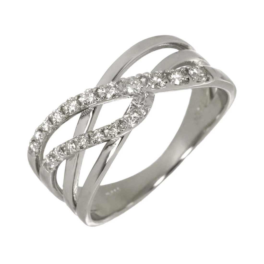 DIAMOND RING PT PLATINUM: Diamond Ring Pt Platinum Brand: Unbranded Type/Style: Ring Material: Pt900, Main Stone Natural Color: Platinum Size: 5.5-5.75(US) Accessories: None Accessories Notice: When purchasing pre-owned