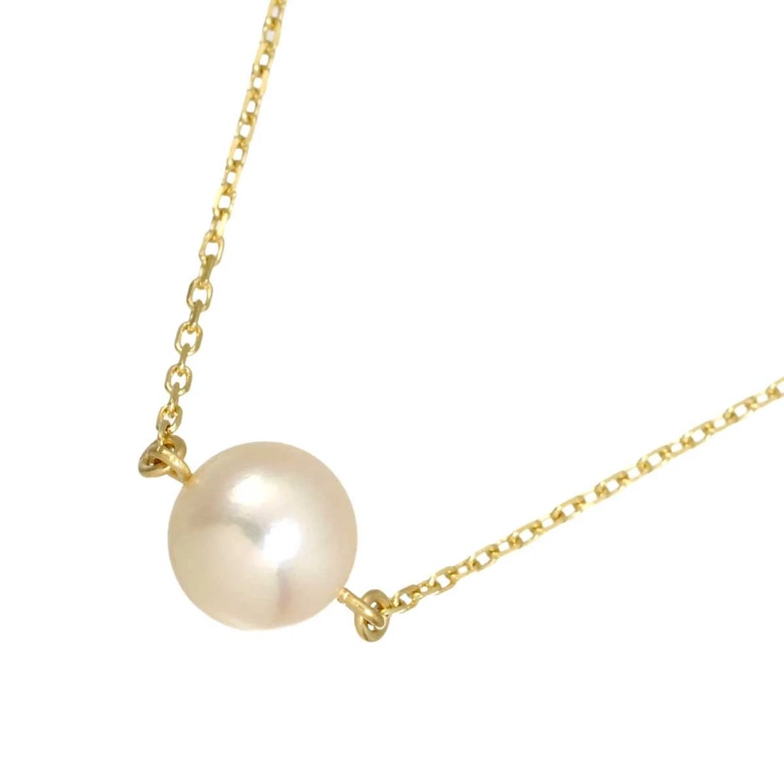 TASAKI AKOYA PEARL NECKLACE: TASAKI Akoya Pearl Necklace Brand: TASAKI Type/Style: Necklace Material: 750 Yellow Gold, Color: Yellow Gold Size: internal circumference of the chain:15.7inch maximum width:8.2mm Accessories: Non