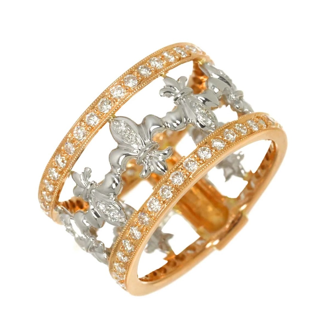 DIAMOND RING WHITE PINK GOLD: Diamond Ring White Pink Gold Brand: Unbranded Type/Style: Ring Material: 750 White Pink Gold, Main Stone Natural Color: White Gold Size: 6.75(US) Accessories: None Accessories Notice: When purchasing