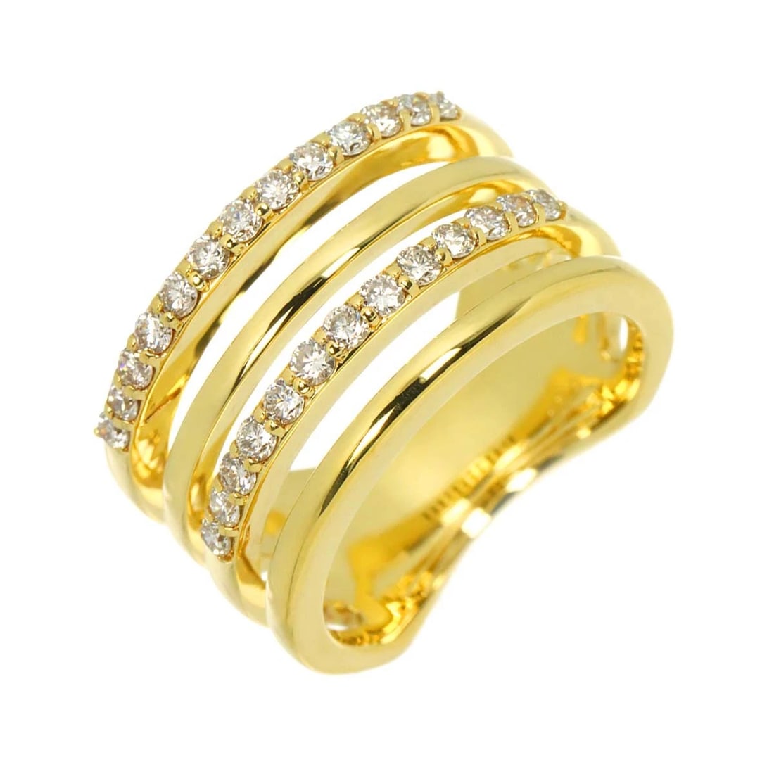 DIAMOND RING YELLOW GOLD 750 (1 of 6)
