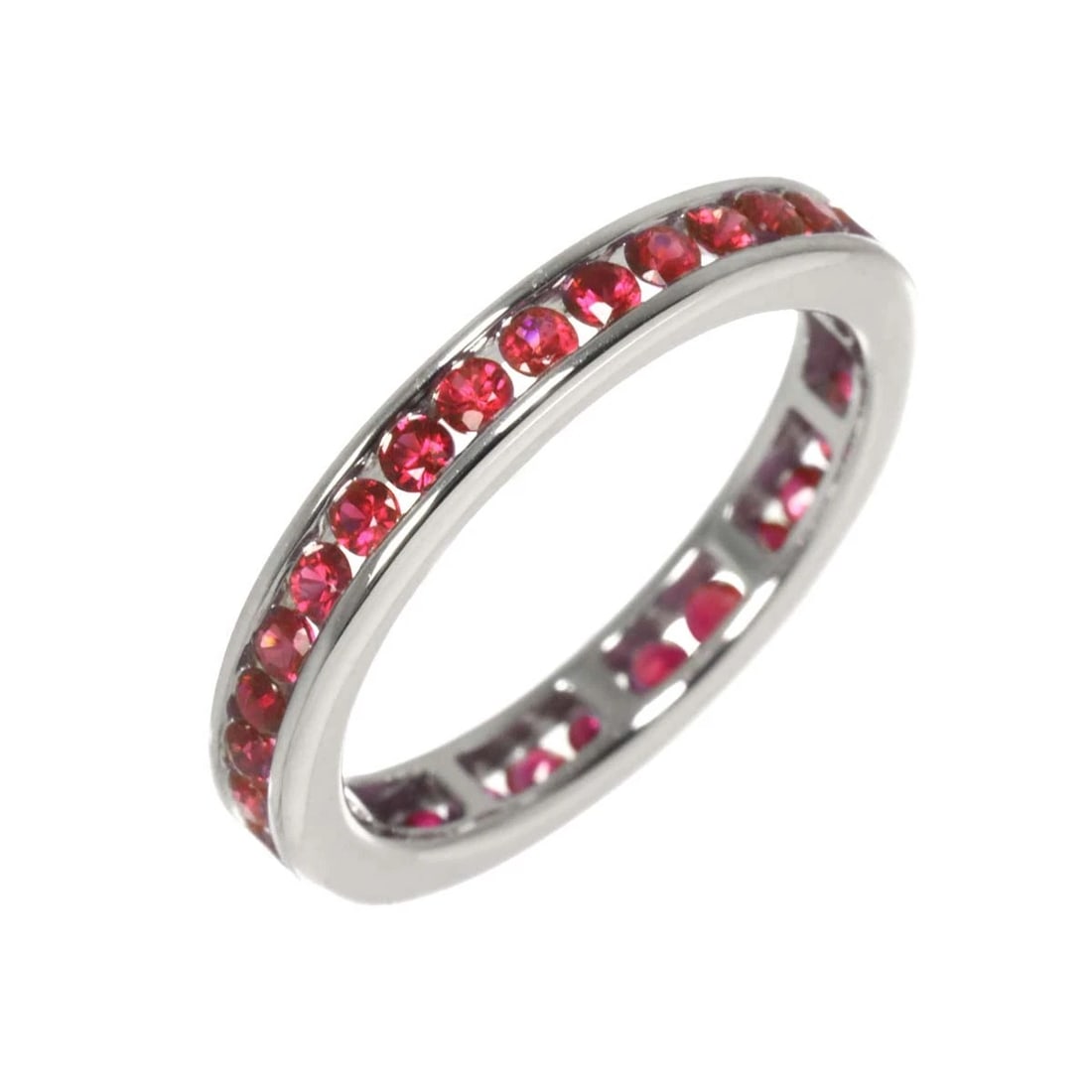 RUBY RING 750 WHITE GOLD: Ruby Ring 750 White Gold Brand: Unbranded Type/Style: Ring Material: 750 White Gold, Main Stone Ruby Color: White Gold Size: 6(US) Accessories: None Accessories Notice: When purchasing pre