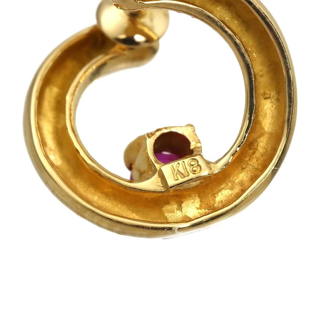 STAR JEWELRY RUBY EARRINGS - 5