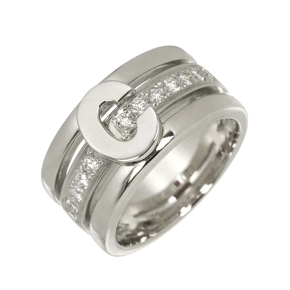 CELINE DIAMOND RUBY RING PT: CELINE Diamond Ruby Ring Pt Brand: CELINE Type/Style: Ring Material: Pt900, Main Stone Natural Color: Platinum Size: 6.25-6.5(US) Accessories: None Accessories Notice: When purchasing pre-