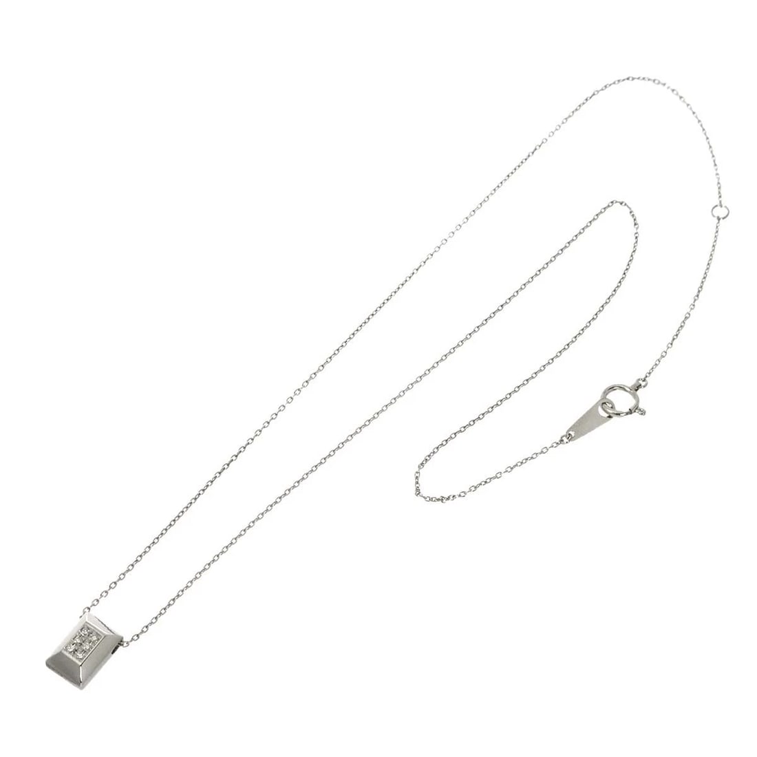BURBERRY DIAMOND NECKLACE PLATINUM - 2