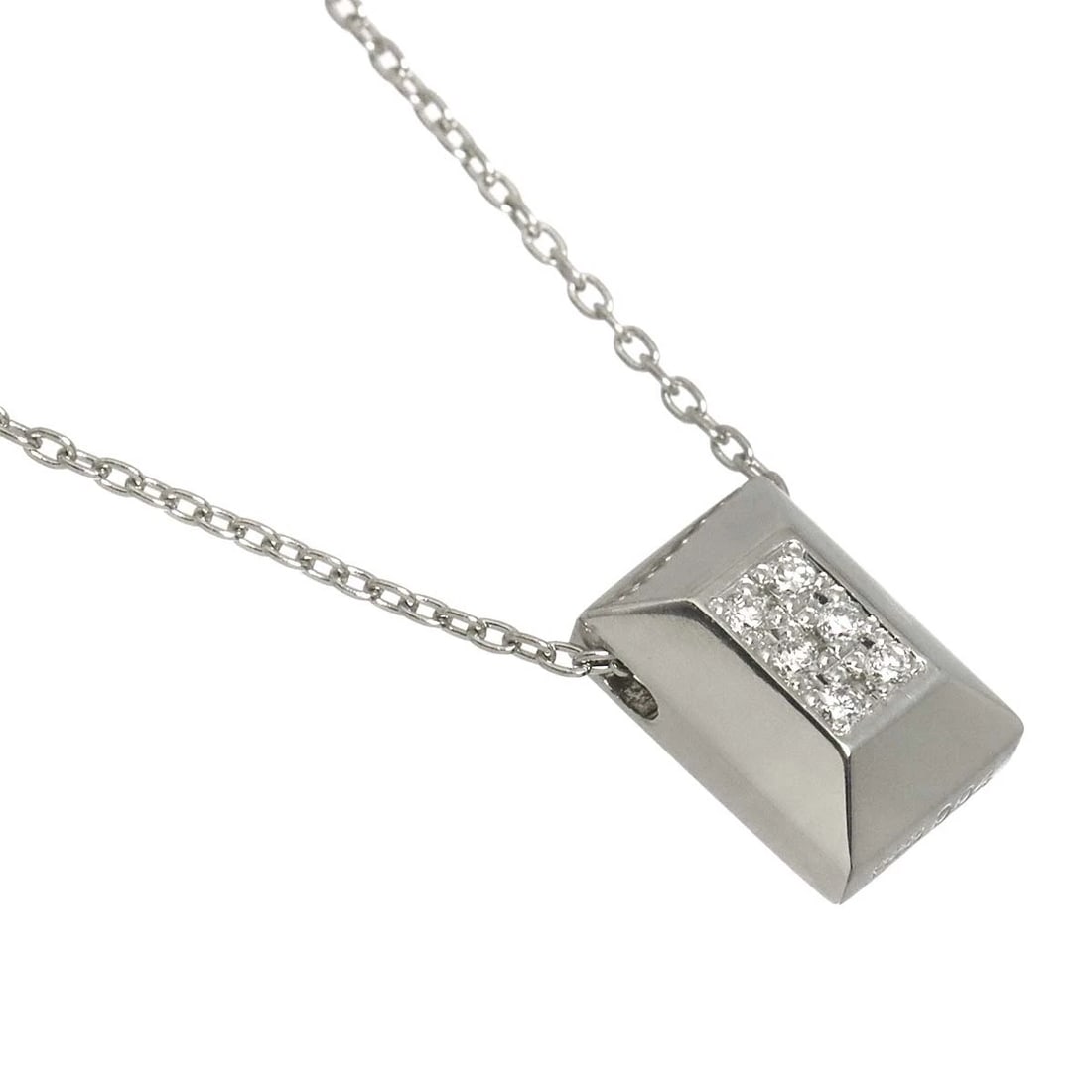 BURBERRY DIAMOND NECKLACE PLATINUM - 3