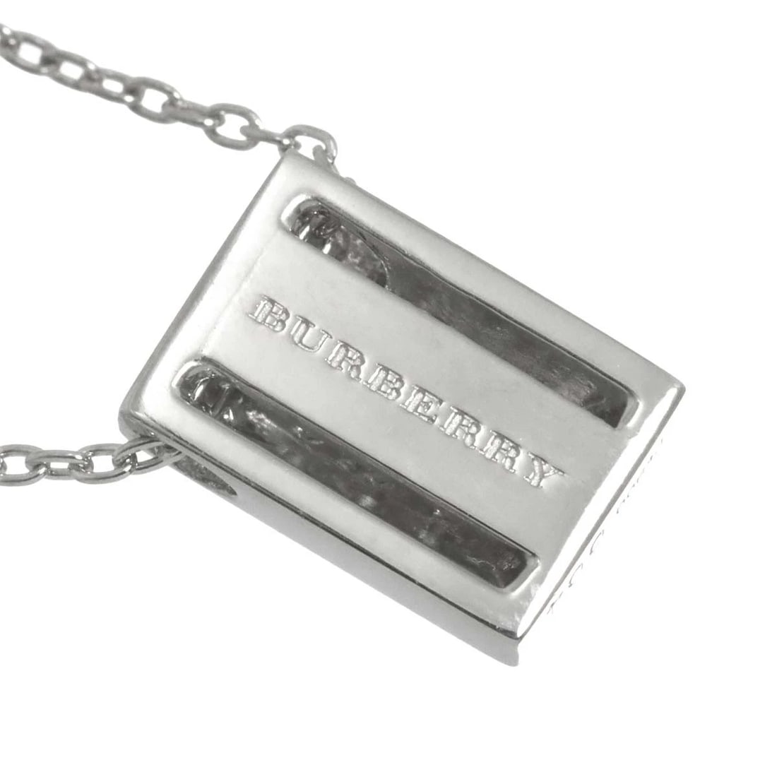 BURBERRY DIAMOND NECKLACE PLATINUM - 4