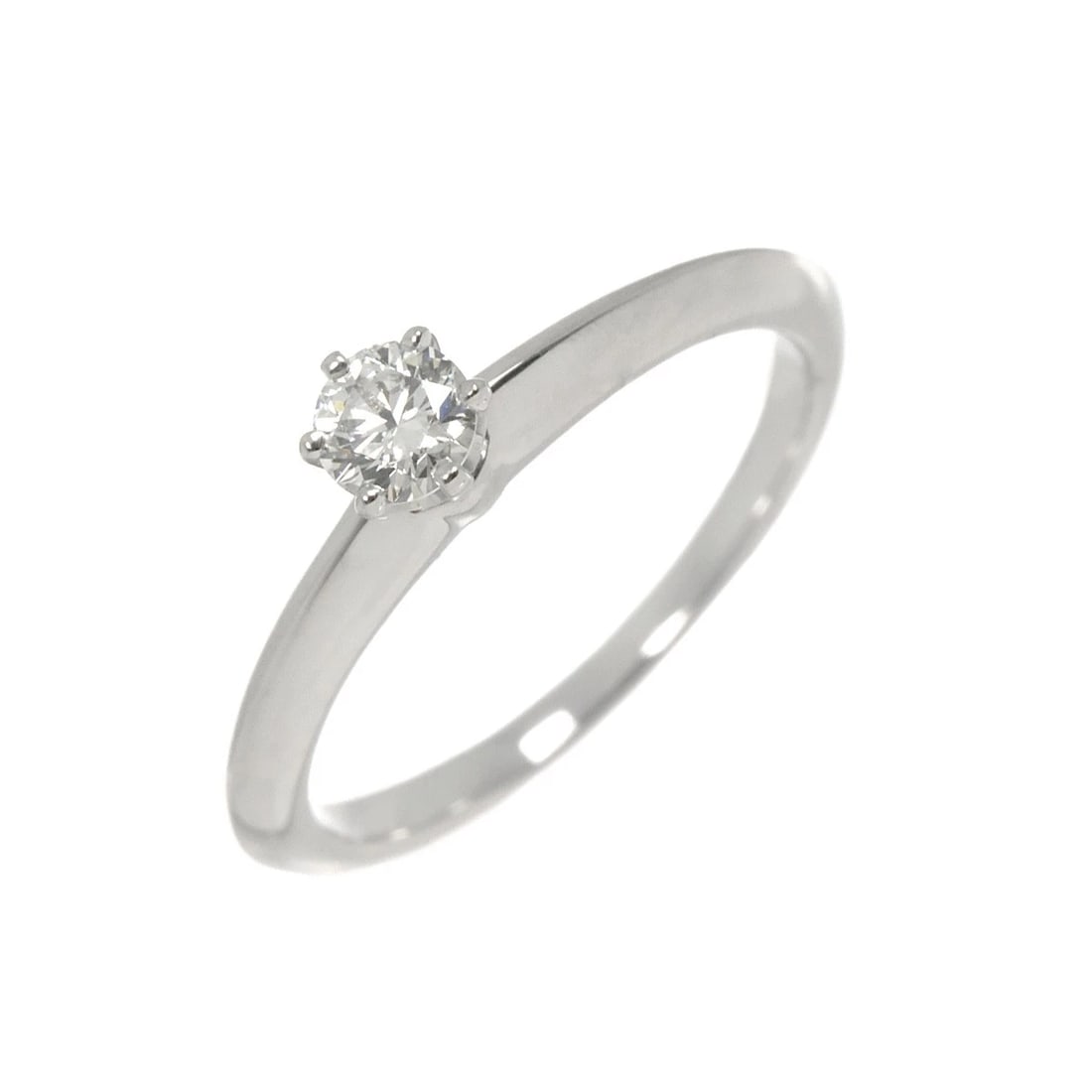 TIFFANY CO. DIAMOND RING PT: TIFFANY Co. Diamond Ring Pt Brand: TIFFANY Co. Type/Style: Ring Material: Pt950, Main Stone Natural Color: Platinum Size: 5-5.25(US) Accessories: None Accessories Notice: When purchasing p