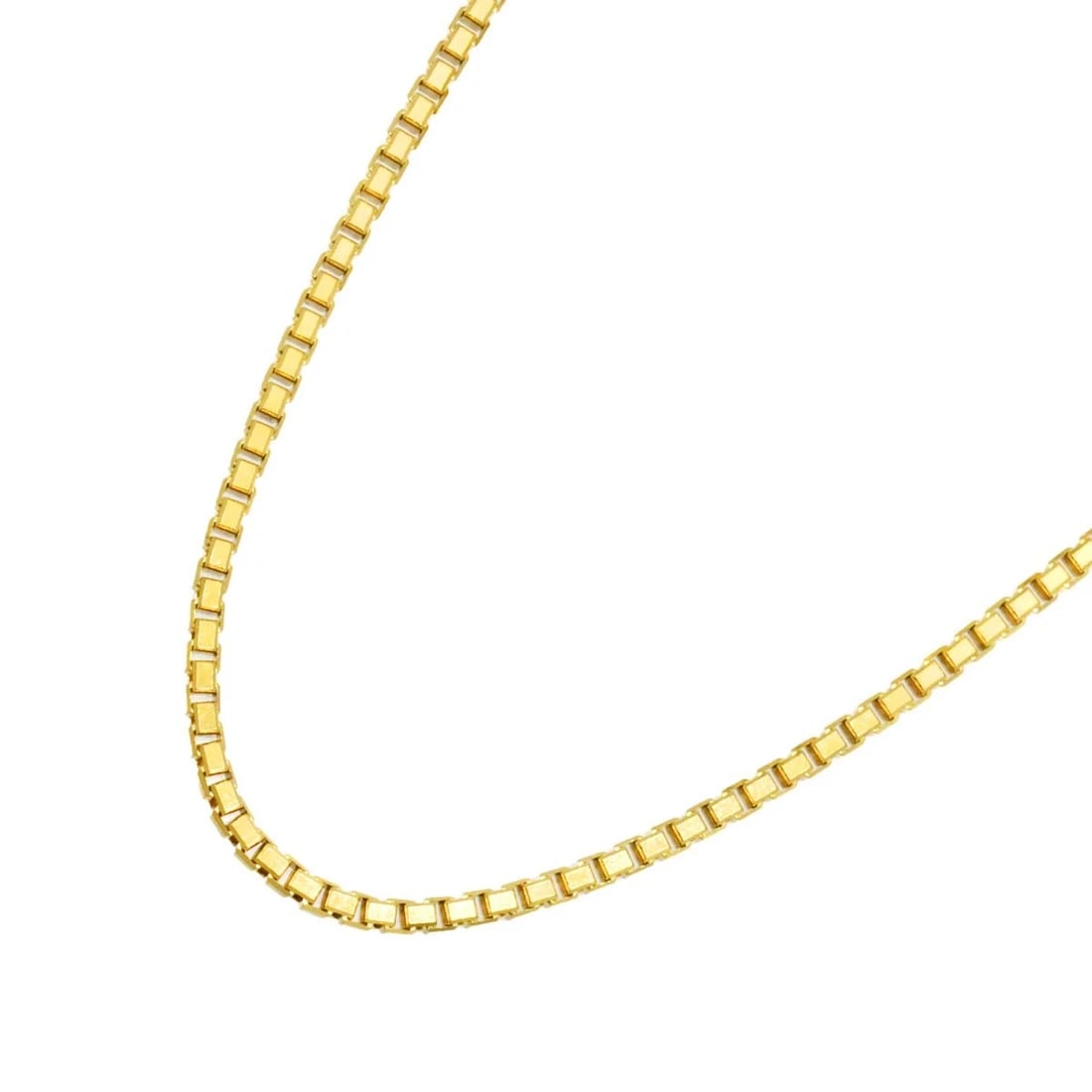 VENETIAN NECKLACE YELLOW GOLD 750: Venetian Necklace Yellow Gold 750 Brand: Unbranded Type/Style: Necklace Material: 750 Yellow Gold, Color: Gold Size: internal circumference of the chain:23.6nch Chain width:1.7mm Accessories: None