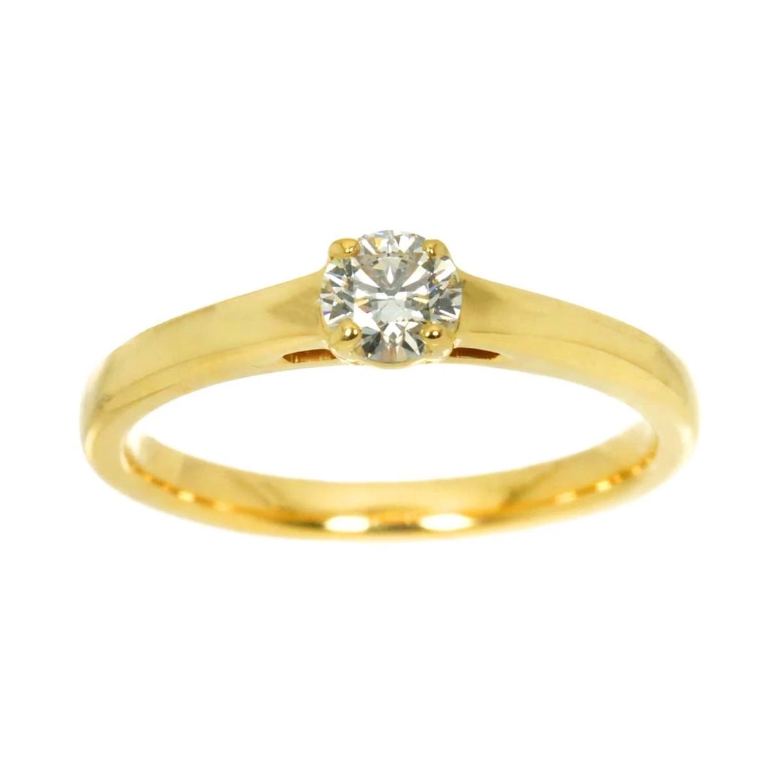 DIAMOND RING YELLOW GOLD 750 - 2