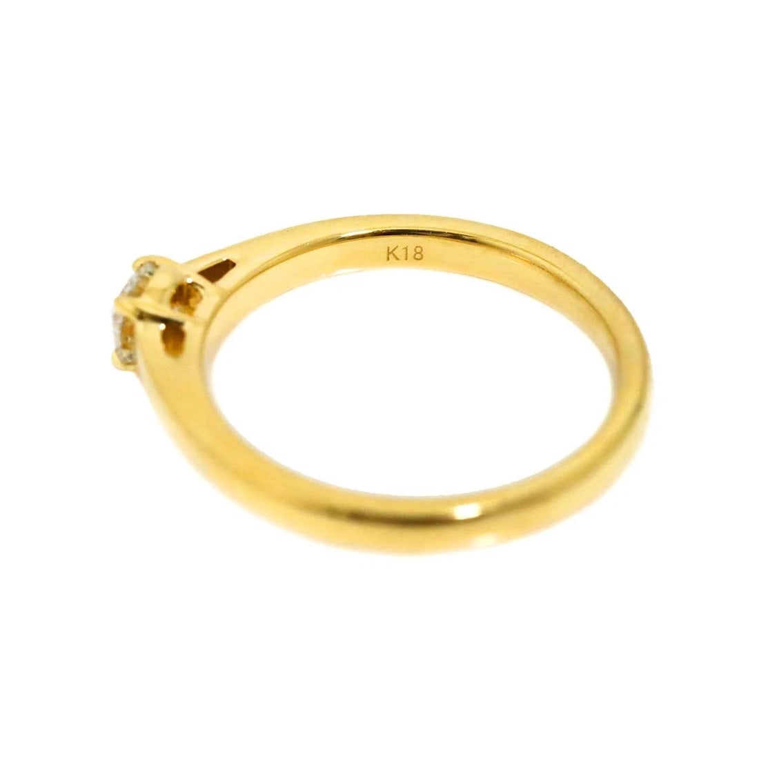 DIAMOND RING YELLOW GOLD 750 - 4