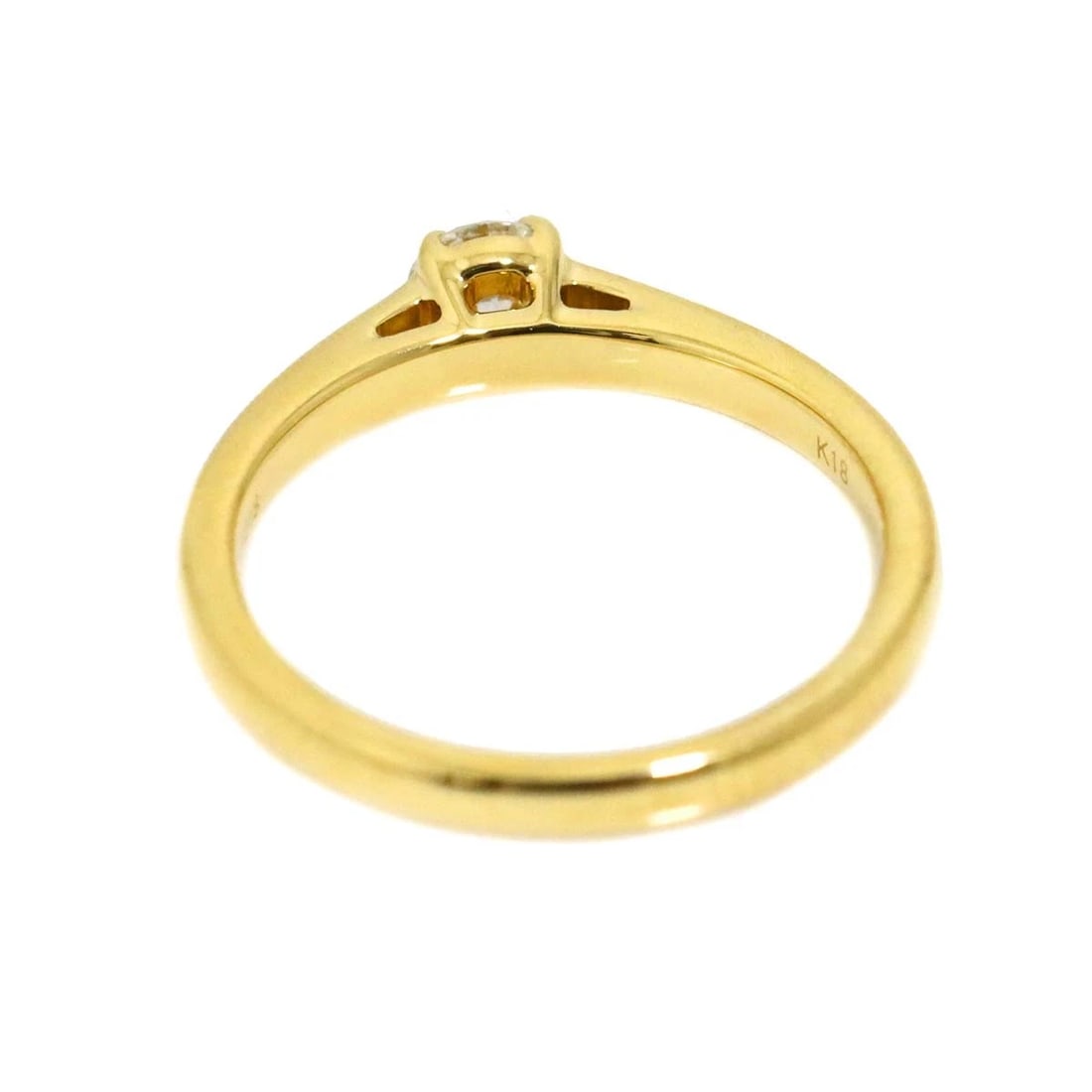 DIAMOND RING YELLOW GOLD 750 - 5