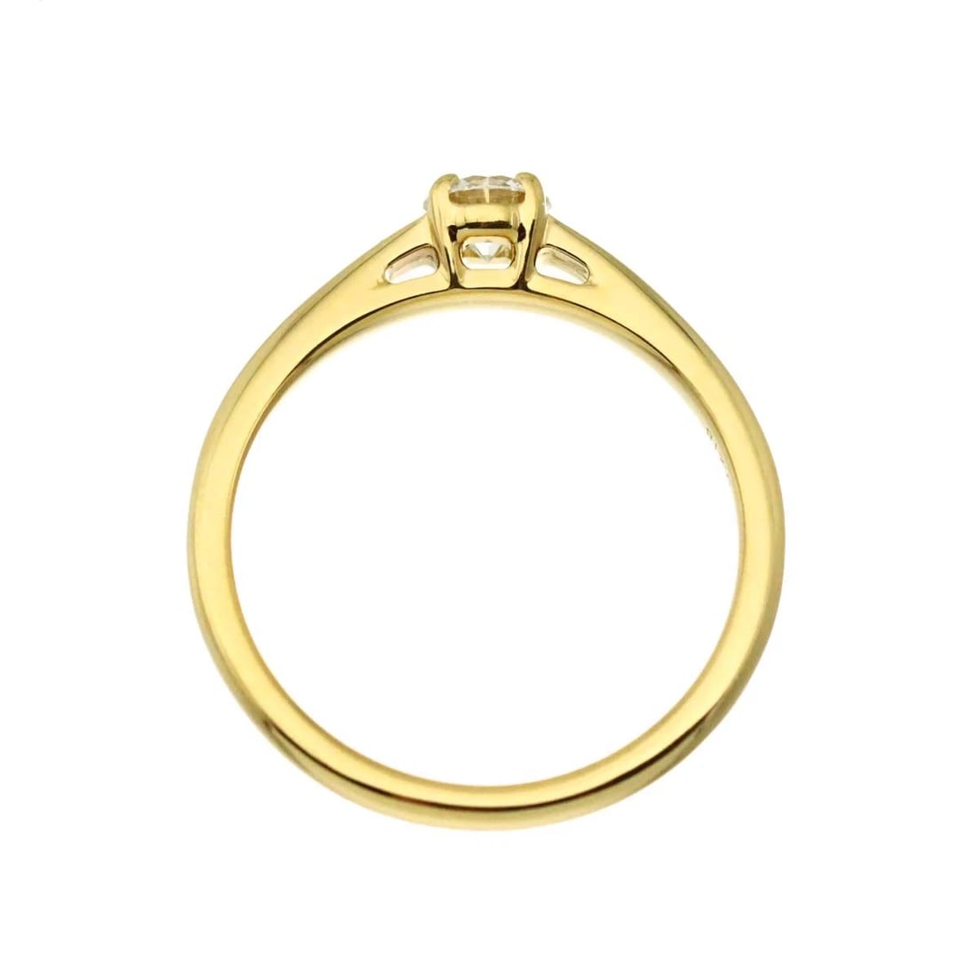 DIAMOND RING YELLOW GOLD 750 - 6