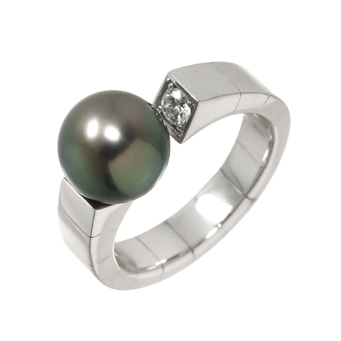 MIKIMOTO SOUTH SEA PEARL DIAMOND RING WG: MIKIMOTO South Sea pearl Diamond Ring WG Brand: MIKIMOTO Type/Style: Ring Material: 750 White Gold, Color: White Gold Size: 5.5-5.75(US) Accessories: None Accessories Notice: When purchasing