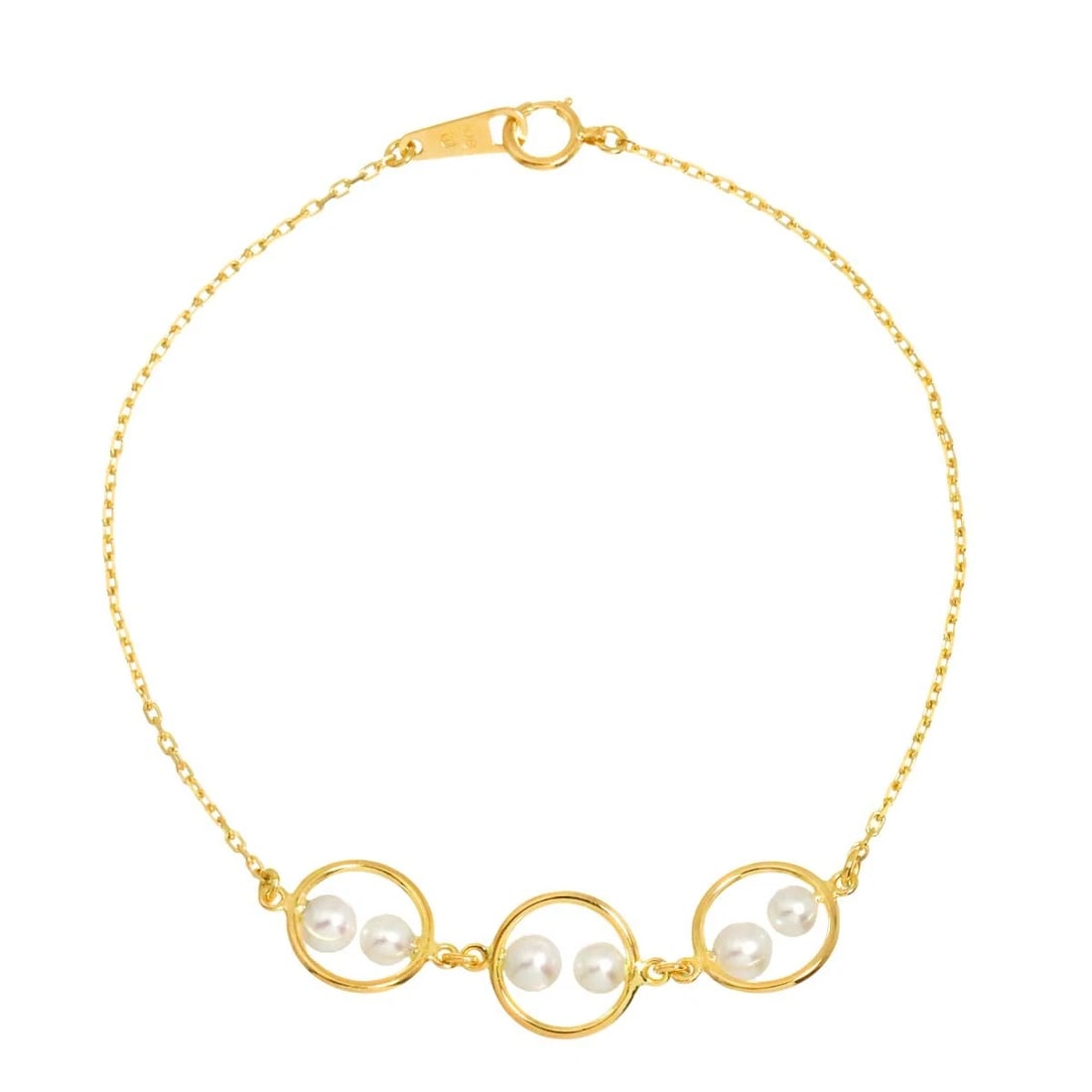 TASAKI AKOYA PEARL BRACELET YG 750: TASAKI Akoya Pearl Bracelet YG 750 Brand: TASAKI Type/Style: Bracelet Material: 750 Yellow Gold, Color: Yellow Gold Size: Inner circumference 7.1inch Width:(max.) 10mm Accessories: None Accessories