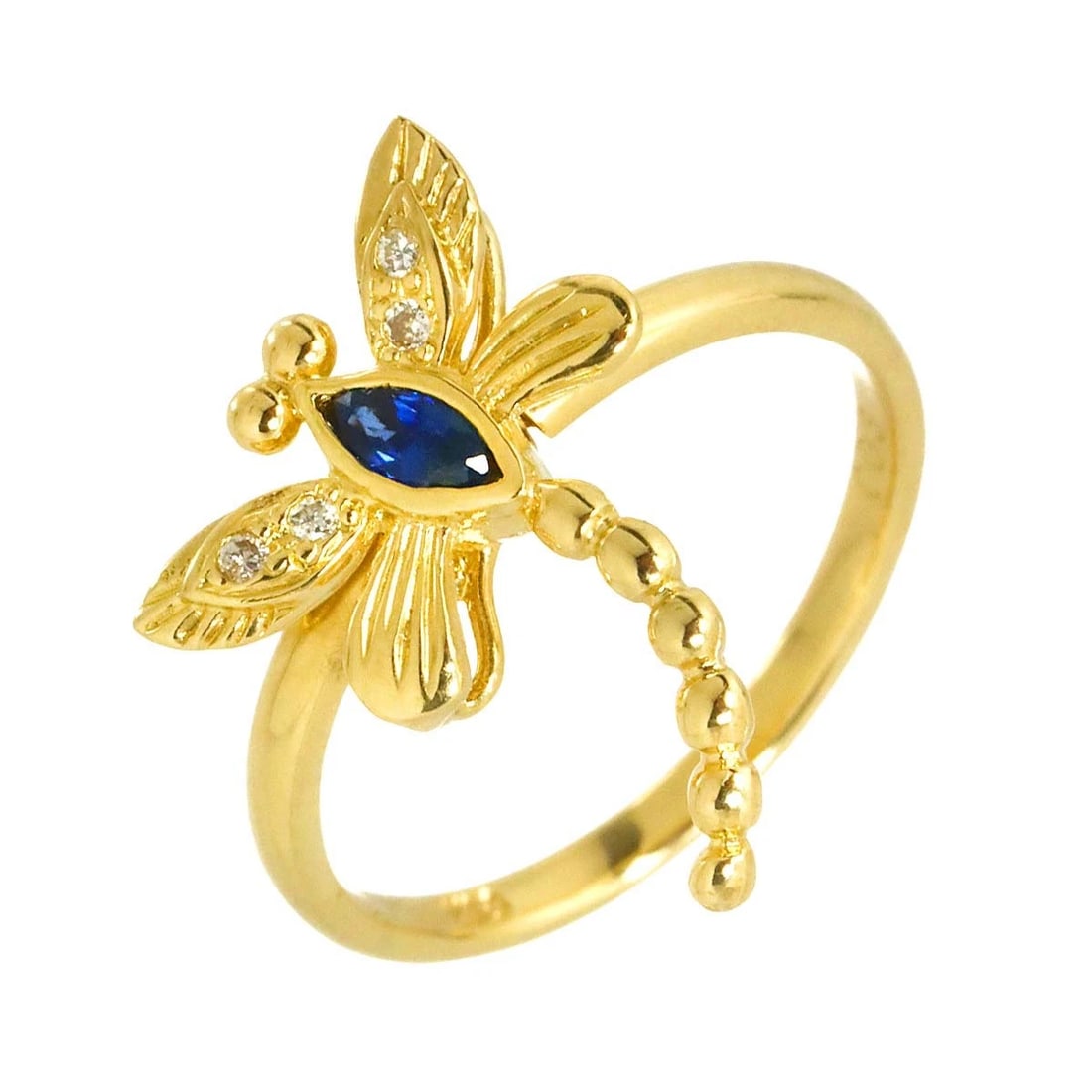 SAPPHIRE DIAMOND RING YELLOW GOLD: Sapphire Diamond Ring Yellow Gold Brand: Unbranded Type/Style: Ring Material: 750 Yellow Gold, Color: Gold Size: 5.25-5.5(US) Accessories: None Accessories Notice: When purchasing pre-owne