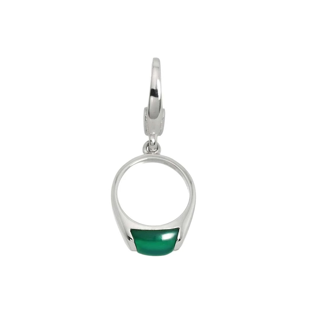 BVLGARI CHRYSOPRASE PENDANT TOP: BVLGARI Chrysoprase Pendant Top Brand: BVLGARI Type/Style: Pendant Material: 750 White Gold, Color: White Gold Size: W30xH12.2mm(full length) Thickness:4.4mm bail:(inside dimension)4.1x6.7mm