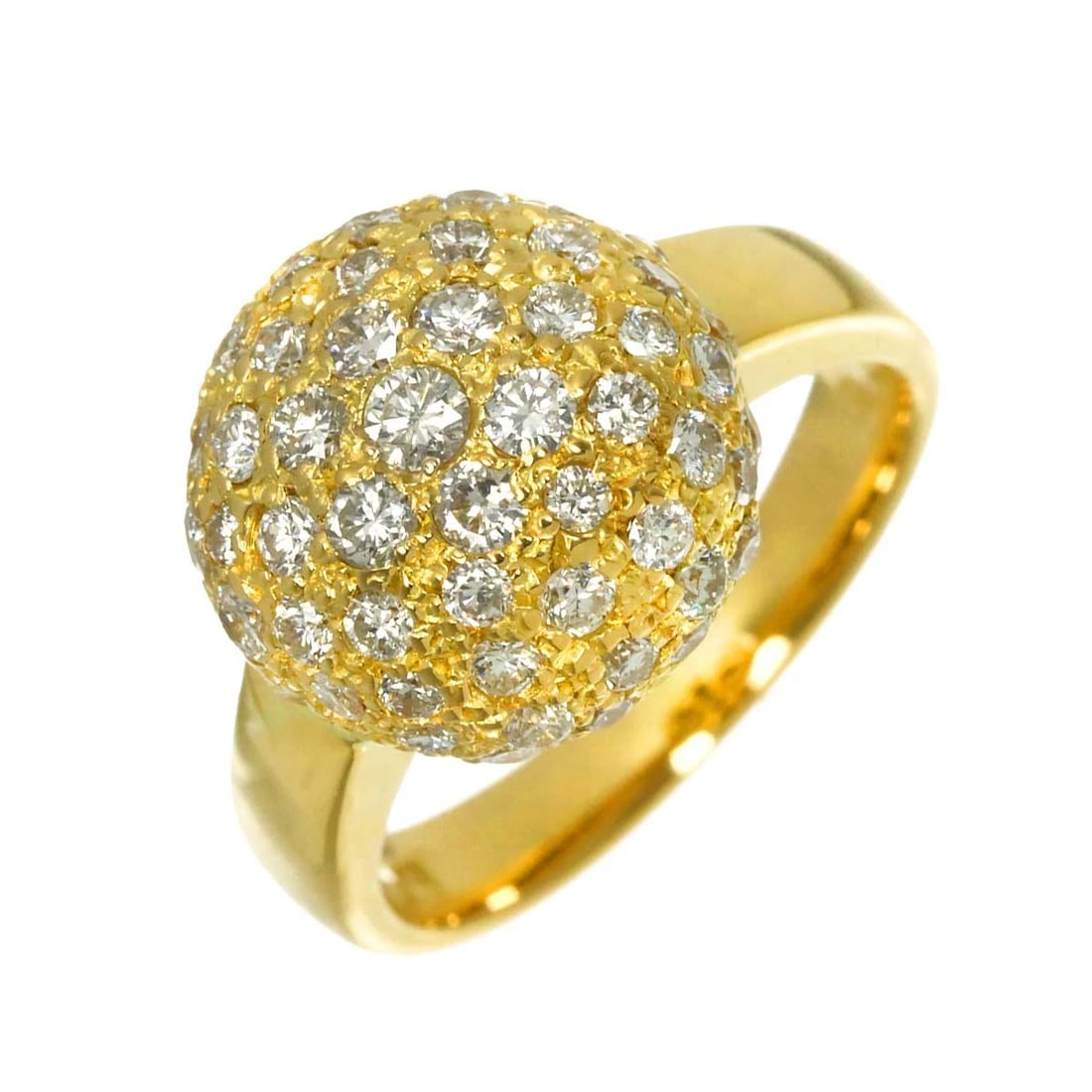 DIAMOND RING YELLOW GOLD 750: Diamond Ring Yellow Gold 750 Brand: Unbranded Type/Style: Ring Material: 750 Yellow Gold, Main Stone Natural Color: Yellow Gold Size: 5.25(US) Accessories: None Accessories Notice: When purchasing