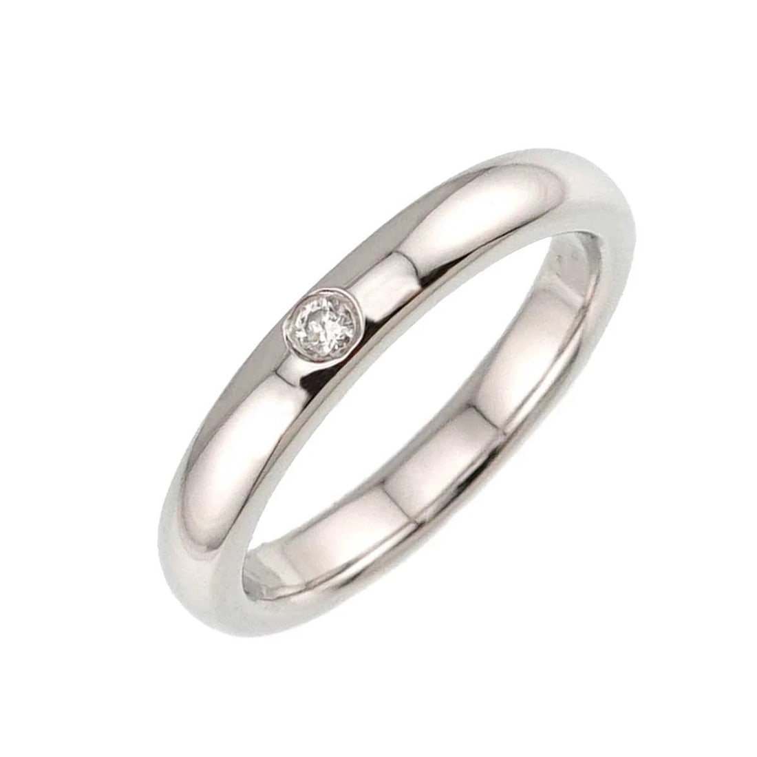 TIFFANY CO. STACKING BAND RING DIAMOND PLATINUM: TIFFANY Co. Stacking Band Ring Diamond Platinum Brand: TIFFANY Co. Type/Style: Ring Material: PT950, Main Stone Natural Color: Platinum Size: 3.25(US) Accessories: None Accessories Notice: