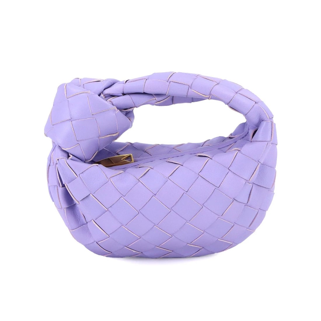 BOTTEGA VENETA INTRECCIATO CANDY JODIE HAND BAG: BOTTEGA VENETA Intrecciato Candy Jodie Hand Bag Brand: BOTTEGA VENETA Type/Style: Hand Bag Material: Leather Color: Amethyst Size: W 6.69 inch, H 3.54 inch, D 2.36 inch Accessories: None A