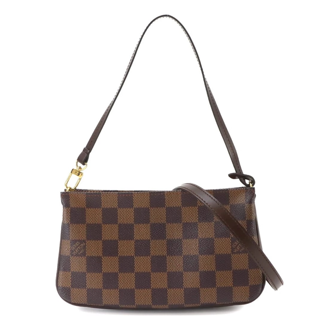LOUIS VUITTON DAMIER NAVONA 2WAY HAND SHOULDER BAG: LOUIS VUITTON Damier Navona 2way Hand Shoulder Bag Brand: LOUIS VUITTON Type/Style: Hand Bag / Shoulder Bag Material: Damier Canvas Color: Ebene Size: W 8.27 inch, H 4.72 inch, D 1.77 inch Accesso