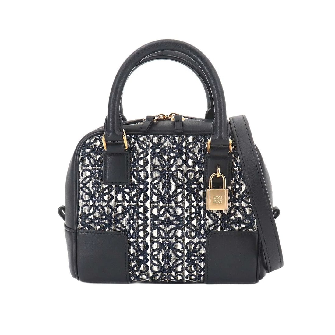 LOEWE 16 SQUARE HAND SHOULDER BAG CANVAS: LOEWE 16 Square Hand Shoulder Bag Canvas Brand: LOEWE Type/Style: Hand Bag / Shoulder Bag Material: Canvas , Leather Color: Black Size: W 6.30 inch, H 5.12 inch, D 3.35 inch Accessories: None