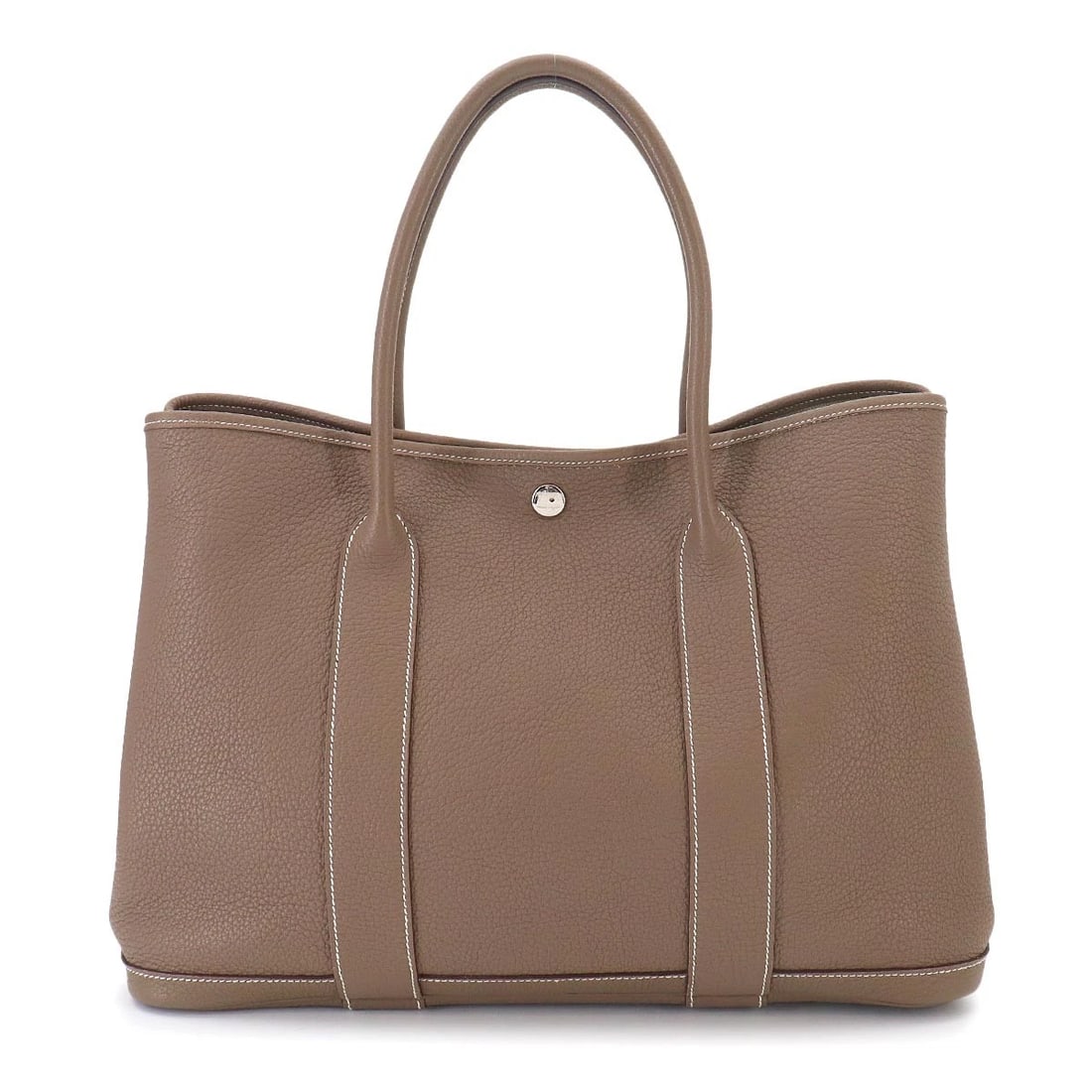 HERMES GARDEN PARTY PM TOTE BAG: HERMES Garden Party PM Tote Bag Brand: HERMES Type/Style: Tote Bag Material: Negonda Color: Etoupe Size: W 14.17 inch, H 9.84 inch, D 6.89 inch Accessories: None Accessories Notice: When p