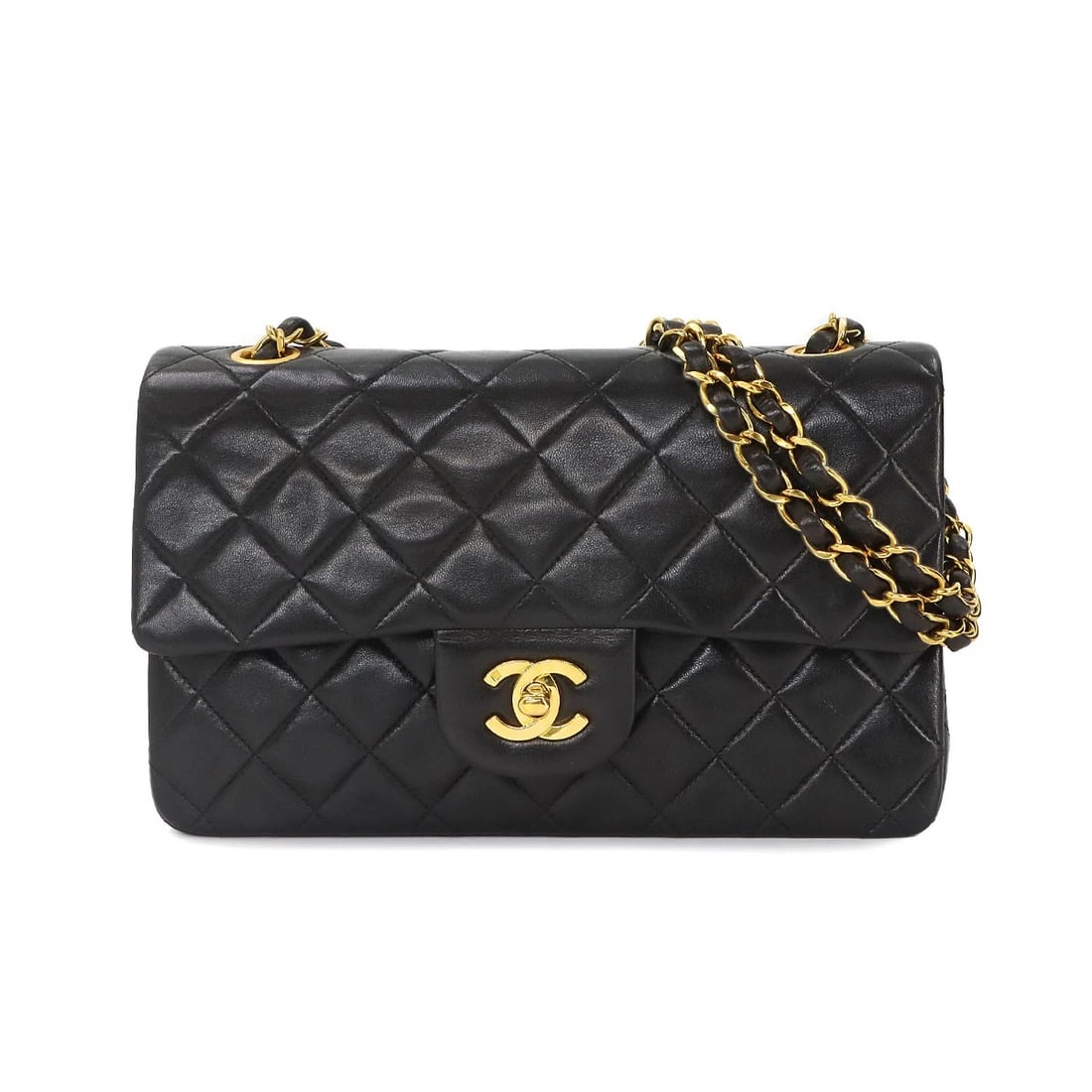 CHANEL MATELASSE 23 CHAIN SHOULDER BAG LEATHER: CHANEL Matelasse 23 Chain Shoulder Bag Leather Brand: CHANEL Type/Style: Shoulder Bag Material: Leather Color: Black Size: W 9.06 inch, H 5.71 inch, D 2.56 inch Accessories: None Accessories Notice: