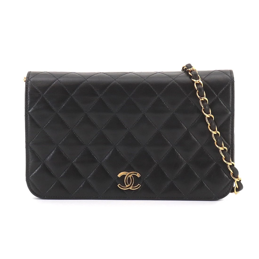 CHANEL MATELASSE CHAIN SHOULDER BAG LEATHER BLACK: CHANEL Matelasse Chain Shoulder Bag Leather Black Brand: CHANEL Type/Style: Shoulder Bag Material: Leather Color: Black Size: W 9.25 inch, H 5.71 inch, D 1.57 inch Accessories: None Accessories