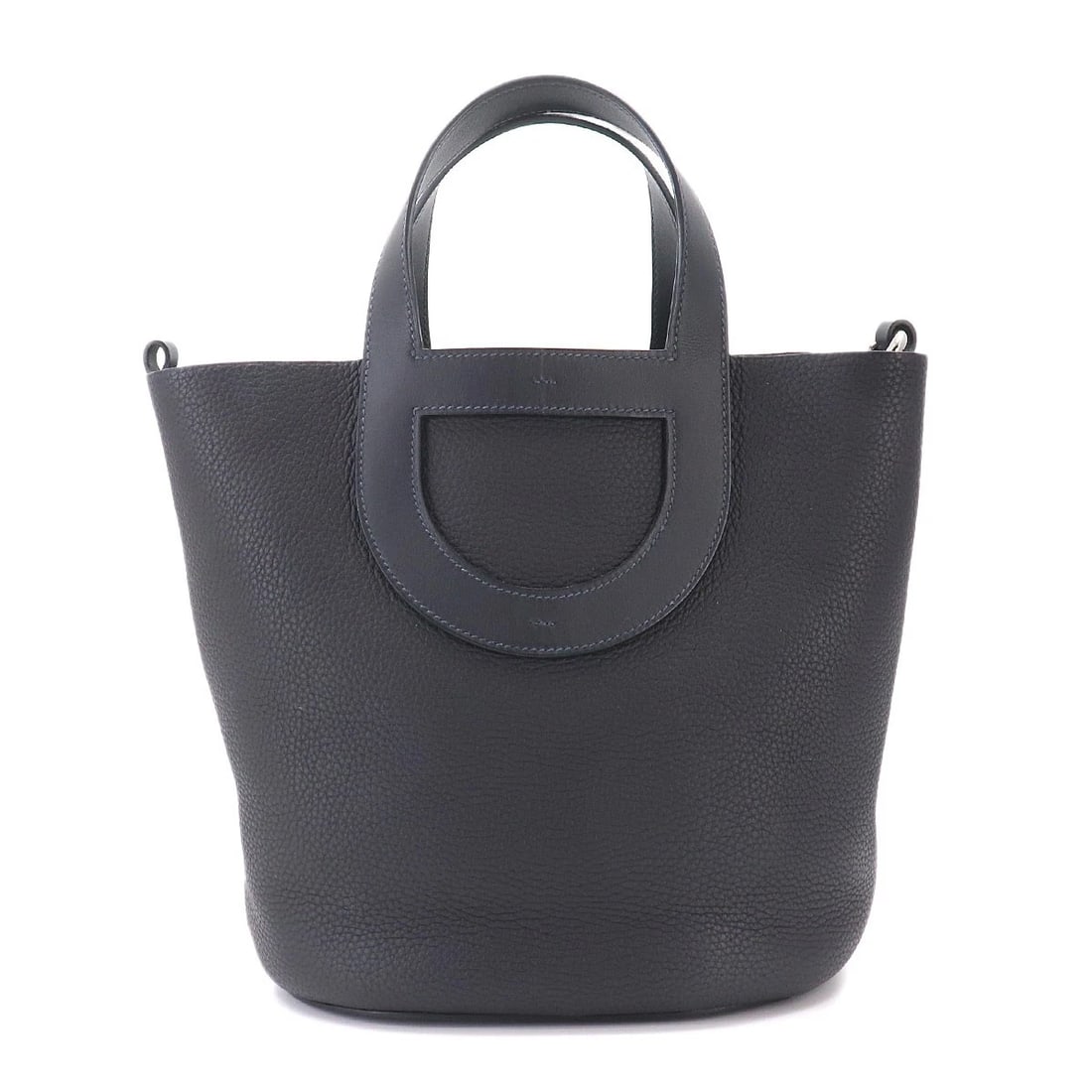 HERMES IN THE LOOP 23 HAND BAG TAURILLON CLEMENCE: HERMES In the Loop 23 Hand Bag Taurillon Clemence Brand: HERMES Type/Style: Hand Bag Material: Taurillon Clemence , Swift Color: Caban Size: W 8.66 inch, H 9.45 inch, D 5.91 inch Accessories: None