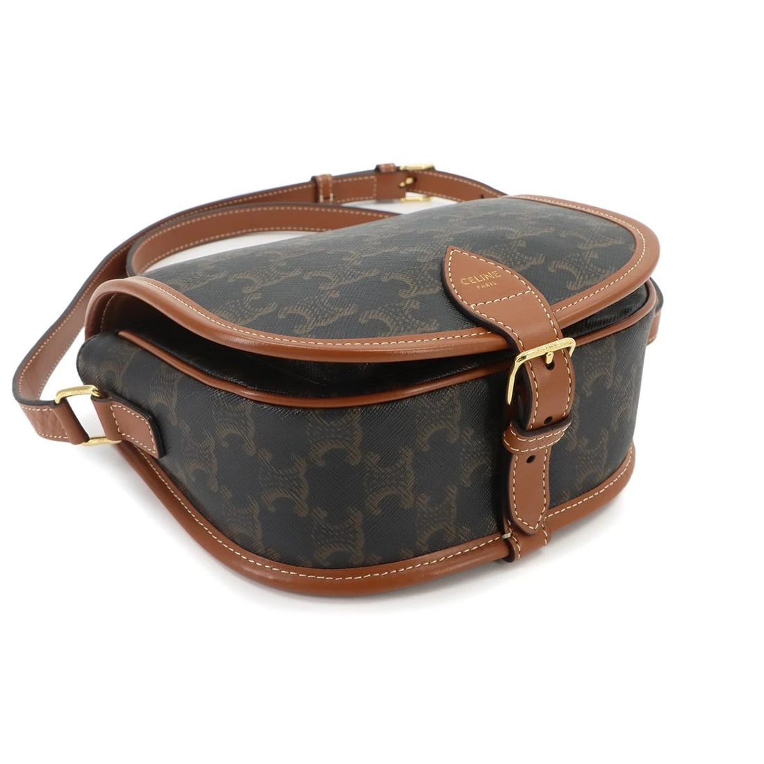 CELINE TRIOMPHE MEDIUM FOLCO SHOULDER BAG - 4