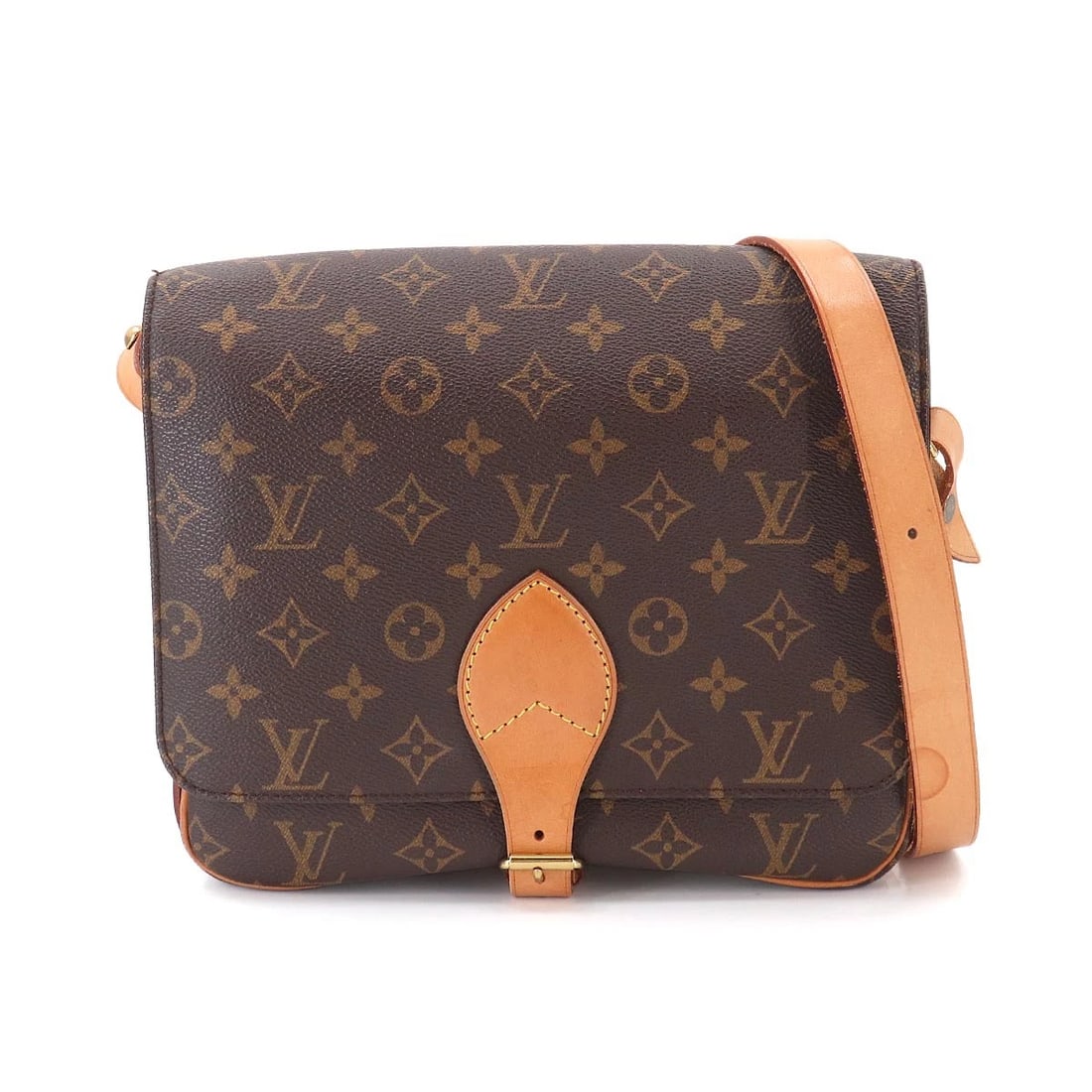LOUIS VUITTON MONOGRAM CARTOUCHIERE GM SHOULDER BAG: LOUIS VUITTON Monogram Cartouchiere GM Shoulder Bag Brand: LOUIS VUITTON Type/Style: Shoulder Bag Material: Monogram Canvas Color: Monogram Size: W 9.84 inch, H 8.66 inch, D 3.15 inch Accessories: