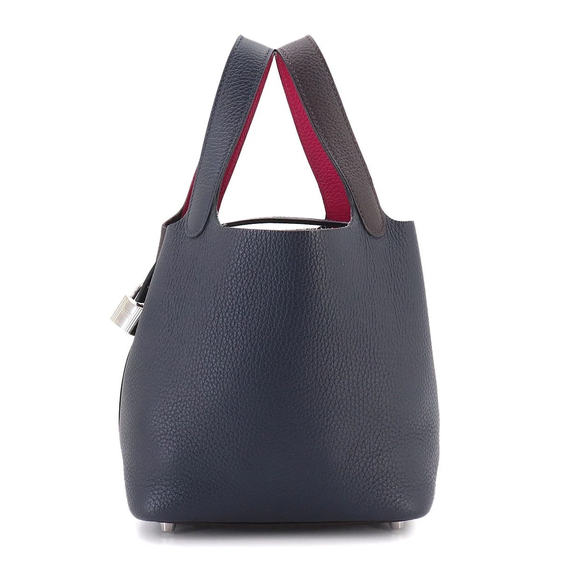 HERMES PICOTIN LOCK PM CASAQUE 2 HAND BAG: HERMES Picotin Lock PM Casaque 2 Hand Bag Brand: HERMES Type/Style: Hand Bag Material: Taurillon Clemence Color: Bleu nuit , Rouge sellier , Framboise Size: W 7.09 inch, H 7.48 inch, D 5.12 inch A