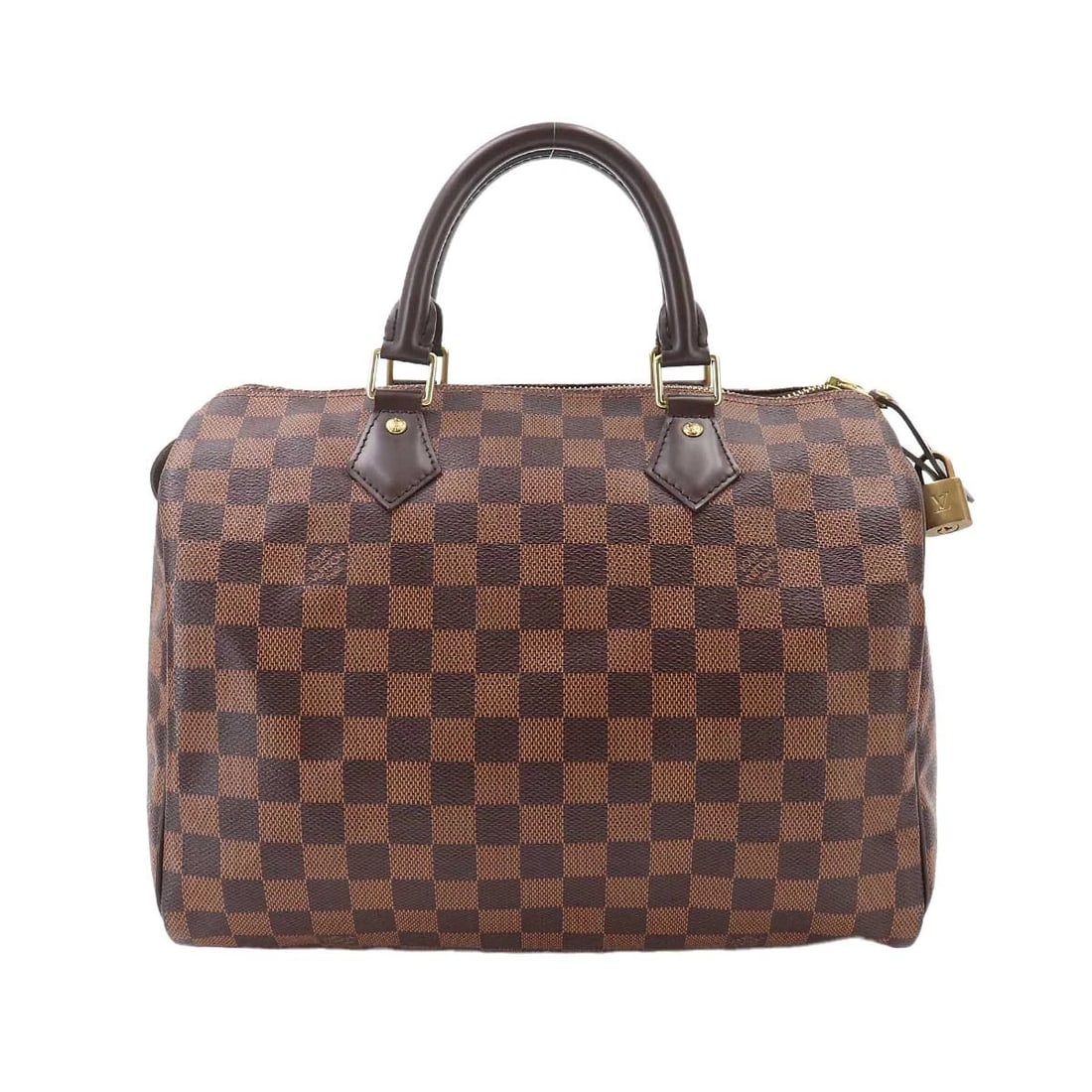 LOUIS VUITTON DAMIER SPEEDY 30 HAND BAG EBENE: LOUIS VUITTON Damier Speedy 30 Hand Bag Ebene Brand: LOUIS VUITTON Type/Style: Hand Bag Material: Damier Canvas Color: Ebene Size: W 11.81 inch, H 8.46 inch, D 6.89 inch Accessories: None