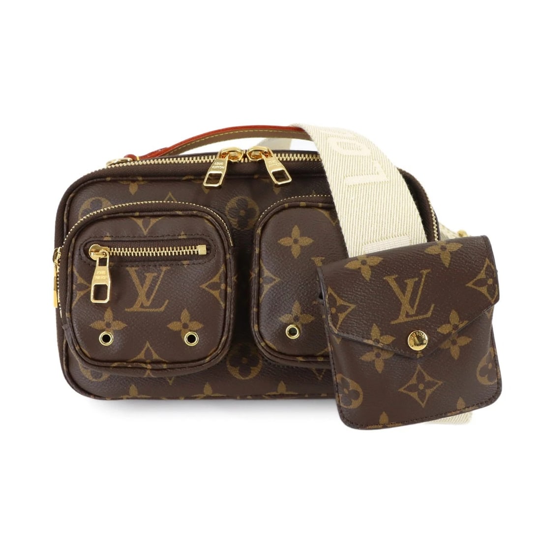 LOUIS VUITTON MONOGRAM UTILITY CROSSBODY HAND SHOULDER BAG: LOUIS VUITTON Monogram Utility Crossbody Hand Shoulder Bag Brand: LOUIS VUITTON Type/Style: Shoulder Bag / Hand Bag Material: Monogram Canvas Color: Monogram Size: W 7.87 inch, H 4.92 inch, D 1.97