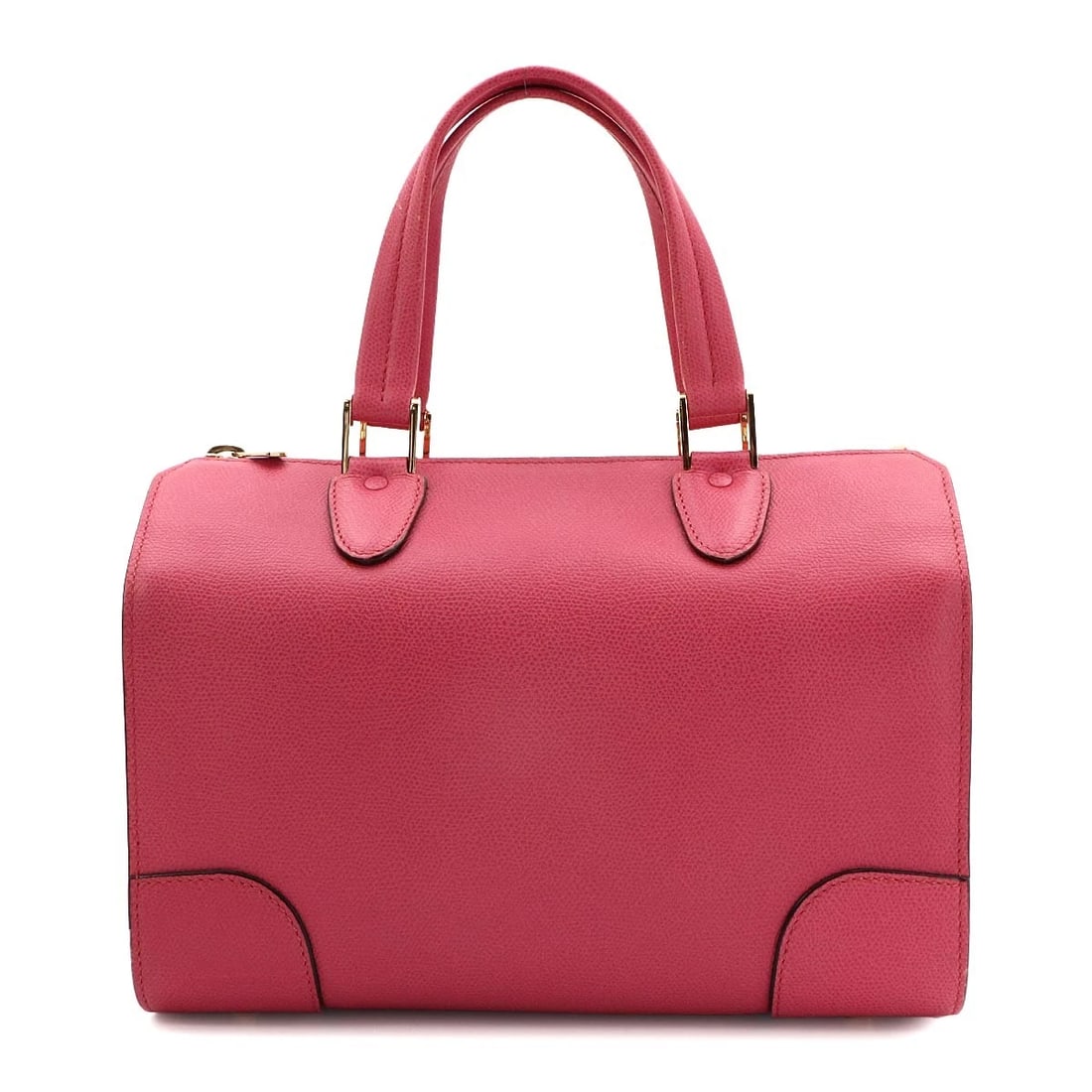 VALEXTRA BABILA MEDIUM HAND BAG LEATHER PINK BOSTON: Valextra Babila Medium Hand Bag Leather Pink Boston Brand: Valextra Type/Style: Hand Bag Material: Leather Color: Pink Size: W 11.22 inch, H 7.09 inch, D 5.91 inch Accessories: None Access