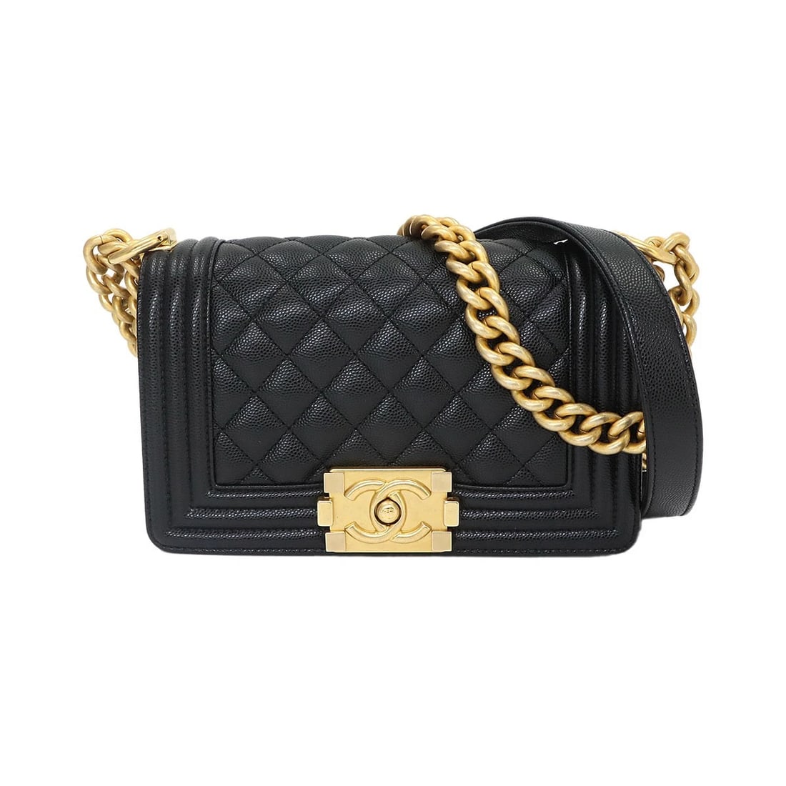 CHANEL BOY CHANEL SMALL CHAIN SHOULDER BAG: CHANEL BOY CHANEL Small Chain Shoulder Bag Brand: CHANEL Type/Style: Shoulder Bag Material: Leather Color: Black Size: W 7.87 inch, H 4.72 inch, D 2.56 inch Accessories: None Accessories N