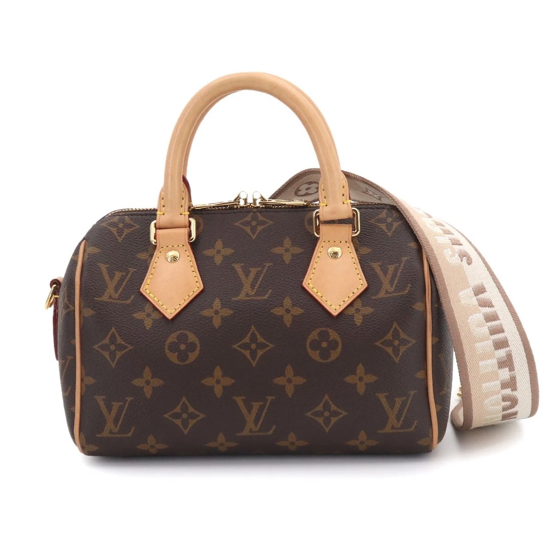 LOUIS VUITTON MONOGRAM SPEEDY BANDOULIERE 20 2WAY SHOULDER BAG: LOUIS VUITTON Monogram Speedy Bandouliere 20 2way Shoulder Bag Brand: LOUIS VUITTON Type/Style: Hand Bag / Shoulder Bag Material: Monogram Canvas Color: Monogram , Beige Size: W 8.27 inch, H 5.71