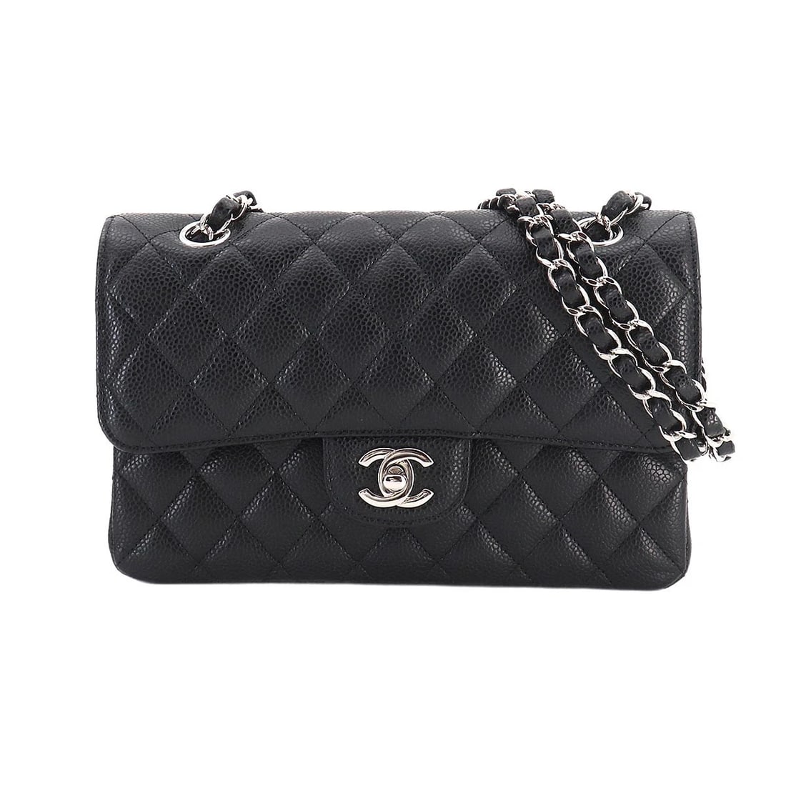 CHANEL MATELASSE 23 CHAIN SHOULDER BAG: CHANEL Matelasse 23 Chain Shoulder Bag Brand: CHANEL Type/Style: Shoulder Bag Material: Leather Color: Black Size: W 9.06 inch, H 6.30 inch, D 2.36 inch Accessories: None Accessories Notice: When