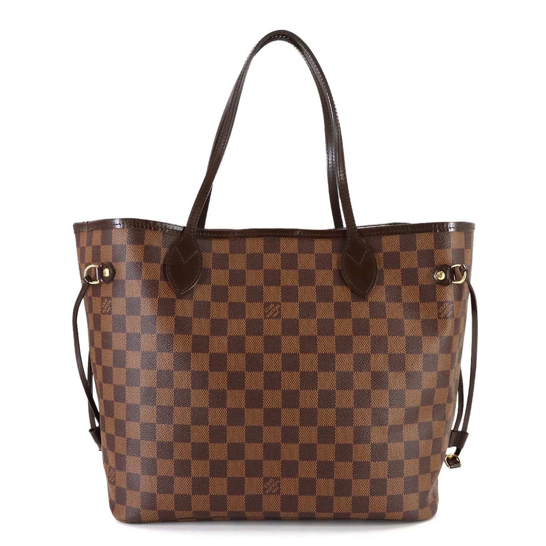 LOUIS VUITTON DAMIER NEVERFULL MM TOTE BAG EBENE CERISE: LOUIS VUITTON Damier Neverfull MM Tote Bag Ebene Cerise Brand: LOUIS VUITTON Type/Style: Tote Bag Material: Damier Canvas Color: Ebene , Cerise Size: W 12.60 inch, H 11.02 inch, D 6.10 inch